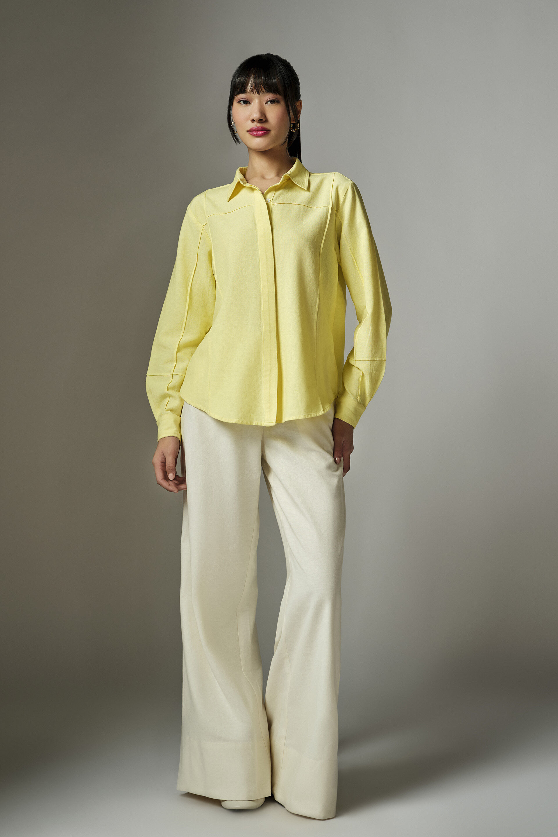 Hayley Butter Yellow Shirt, Yellow, image 3